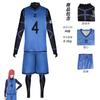 Anime Blue Lock Jersey Football Club Sportswear T-skjorte Herre Isagi Yoichi Cosplay Costume Chigiri Rensuke Kunigami Bachira Meguru