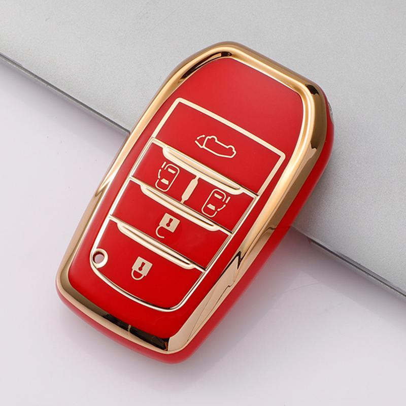 5 Buttons Tpu Car Key Case Cover For Toyota Chr Hilux Fortuner Land Cruiser 200 Camry Corolla Crown Rav4 Highland Shell Fob