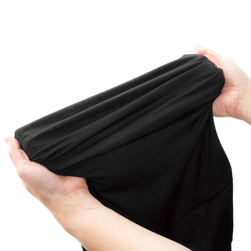 Bonform 4040-10BK Sitzbezug, Feinstrick, Klein-/Mittelklassewagen, Waschbar, Wasserabweisend, Elastischer Stoff, Vordersitz-1, Schwarz