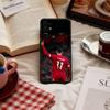 כיסוי טלפון לכדורגל M-Mohamed S-Salah 10 עבור Samsung S 25,24,23,22,30,21,10,9,Ultra,Plus,Lite,FE,4,5 G כיסוי שחור רך