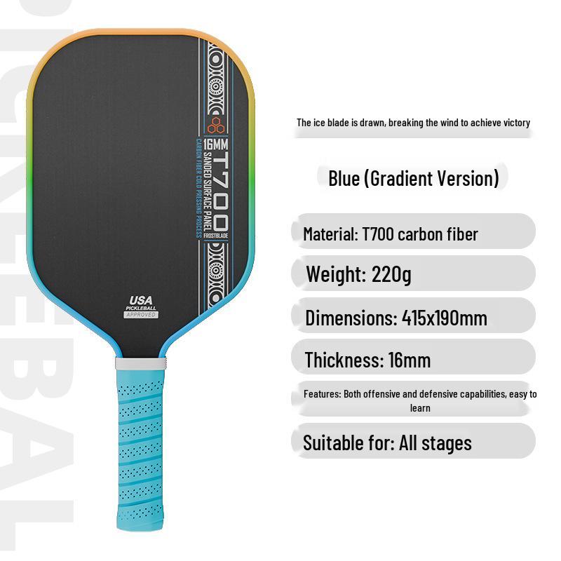 T700 Carbon Fiber Pickleball Paddle Set for Adults & Kids - Professional Competition Quality.