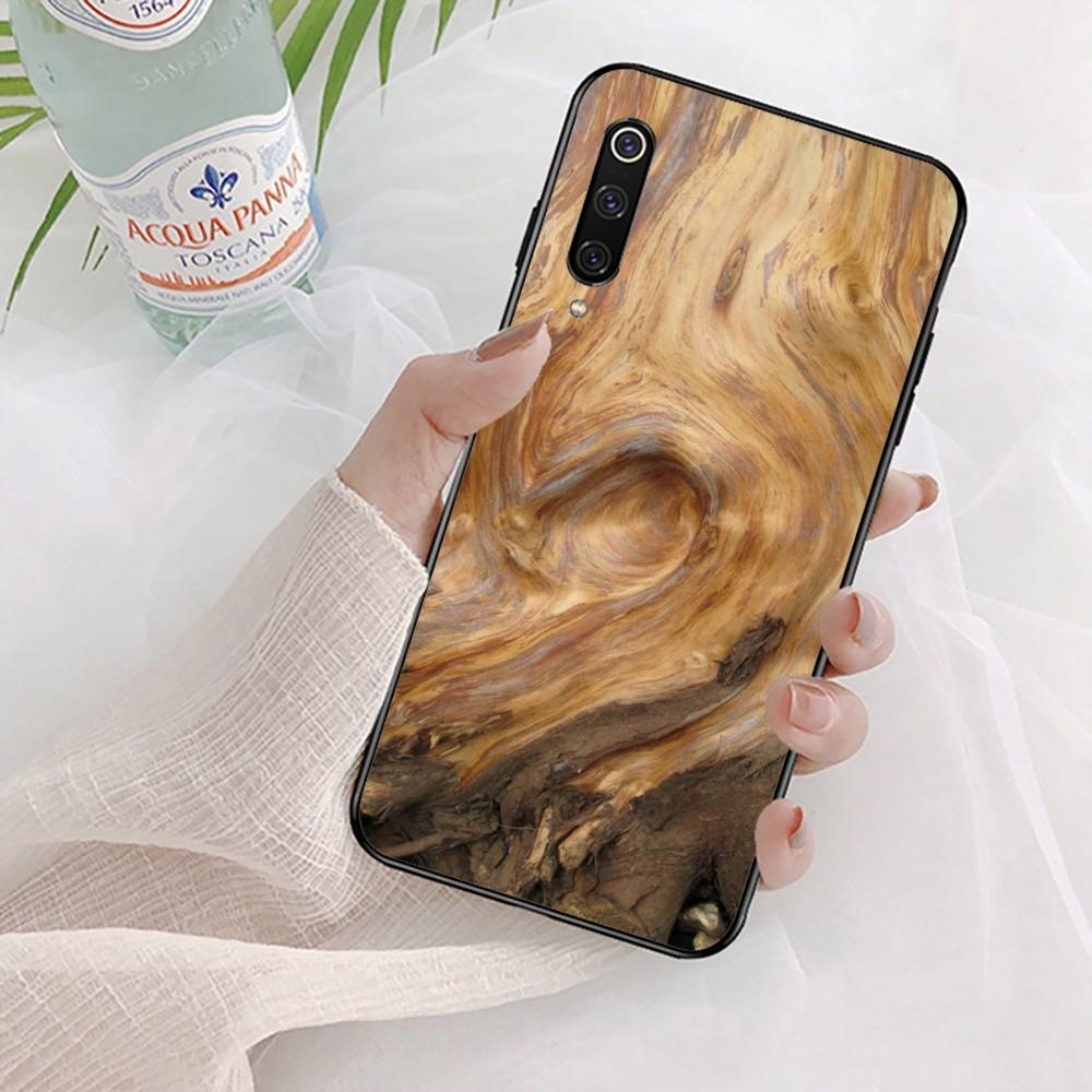 Wood Grain Phone Case For Xiaomi Mi 5X 8 9 10 11 12 lite pro 10T PocoX3pro PocoM3 Note 10 pro lite