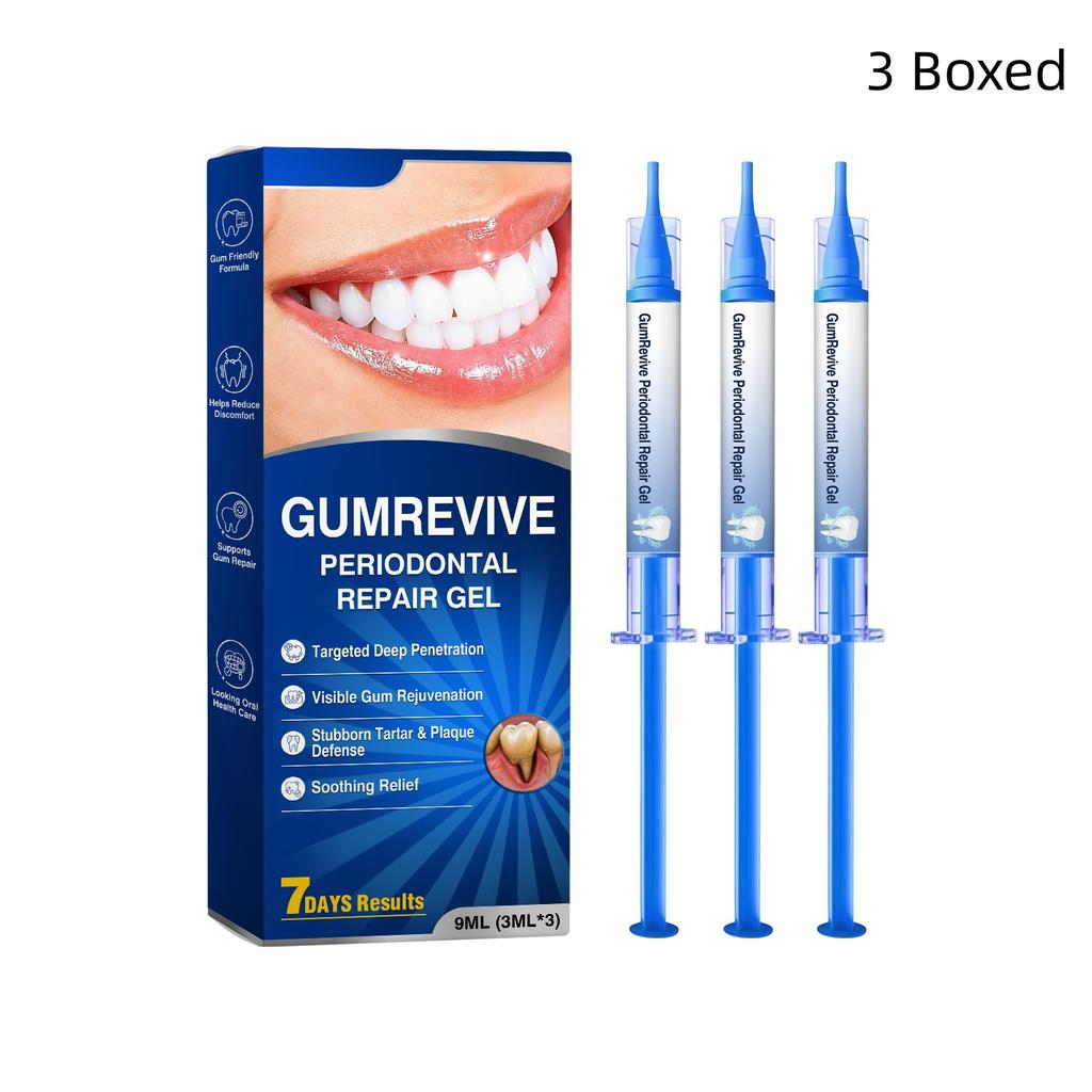 Gumrevive Gel pro péči o dásně 9 ml (3ml×3ks), Jemná péče o dásně a svěží dech