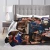 Hannah Wells and Garrett Graham Blankets Off Campus Warm Fluffy Plush Throw Blanket For Students Sofa Bed Bedspread Bed Cover