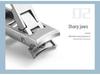 Dual-Head Foldable Stainless Steel Nail Clippers: Manicure Tool Combo