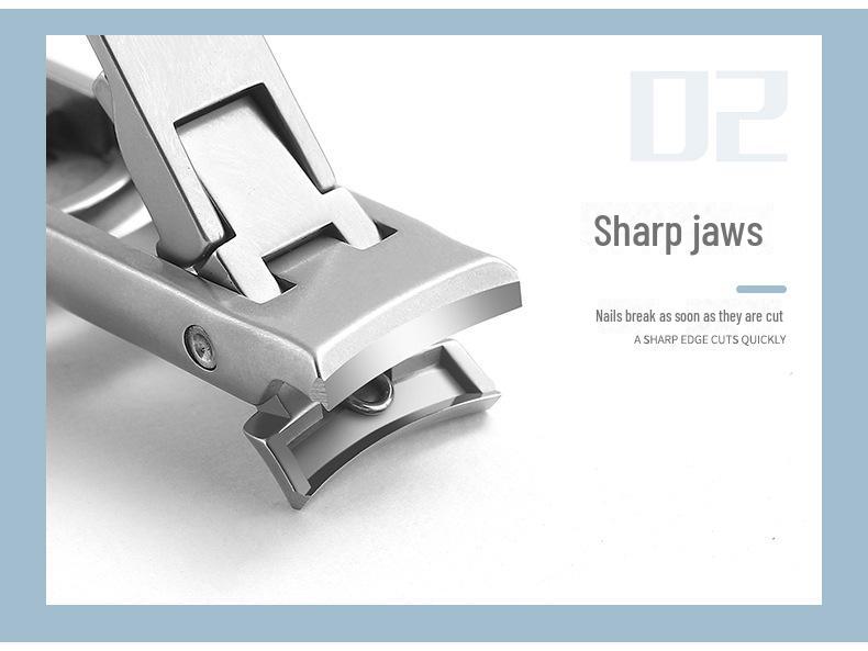 Dual-Head Foldable Stainless Steel Nail Clippers: Manicure Tool Combo