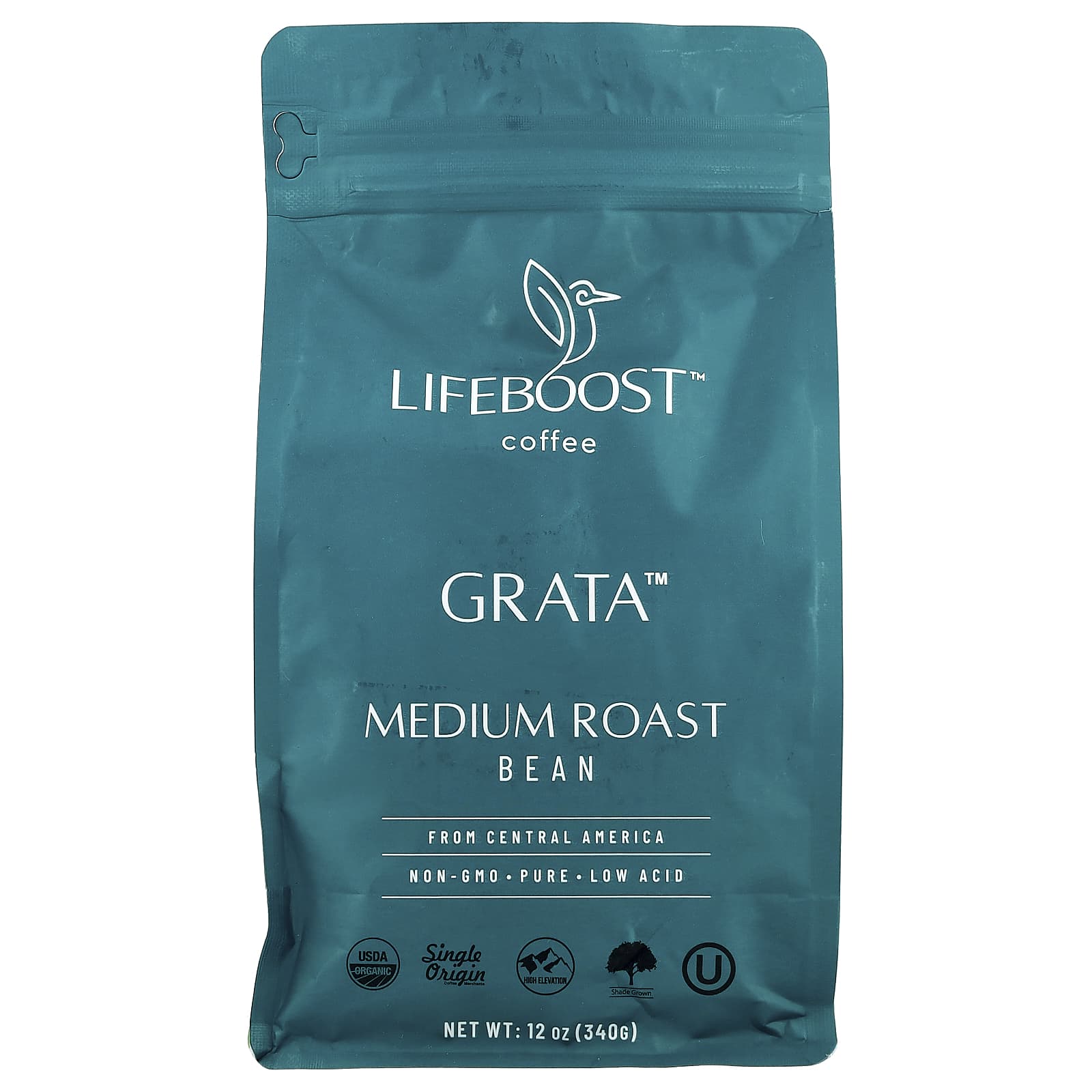 

Lifeboost, Кофе, Grata™, Зерновой, Средней обжарки, 340 г (12oz)