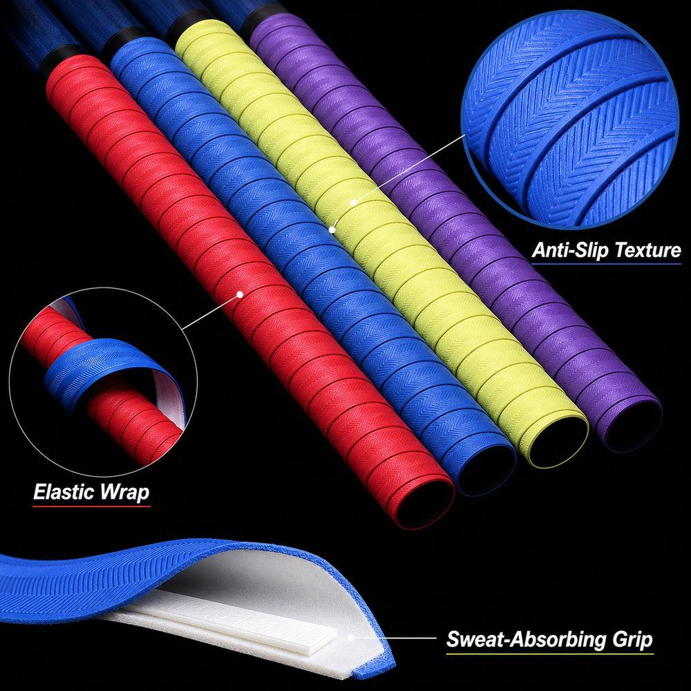 PU Racket Grip Tape Sweat Absorbent Over Grip Tape Fishing Rod Grip Tape Badminton Accessories