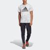 adidas Bequemes feuchtigkeitsableitendes Rundhals-Kurzarm-T-Shirt Herren Oberteile Weiß DP3124