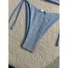 Summer Floral Halter Bikini Women's Sexy Backless Swimwear with Tie Detail Summer Strappy Two Piece Bathing Suit Holiday
