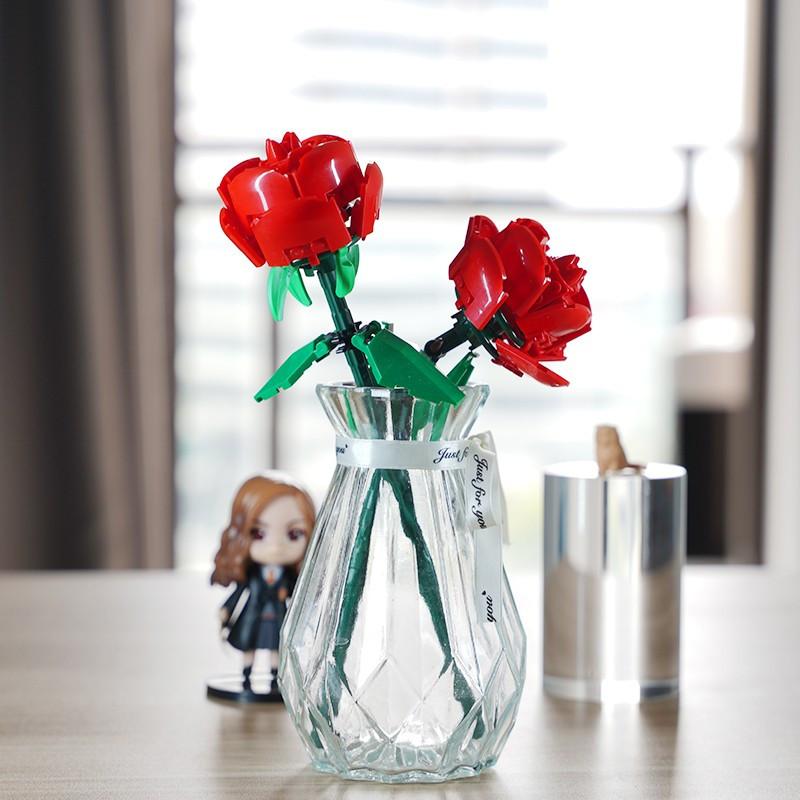 

Мини-набор, совместимый с розами, строительные блоки, детские игрушки, подарки на день рождения, 120 шт., 11648