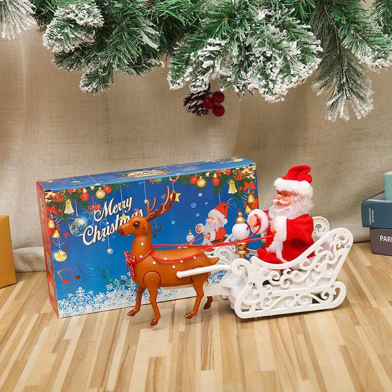 Electric Climbing Ladder with Santa Claus Christmas Decoration
