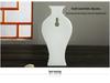 Mini Celadon Blue & White Porcelain Wall Vase: Small Hydroponic Flower Holder Ornament