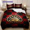 Toronto Raptors Basketball Spirit Three-piece Set(1 * Duvet Cover + 2 * Pillowcase, Without core)Soft and Comfortable Christmas Birthday Gift