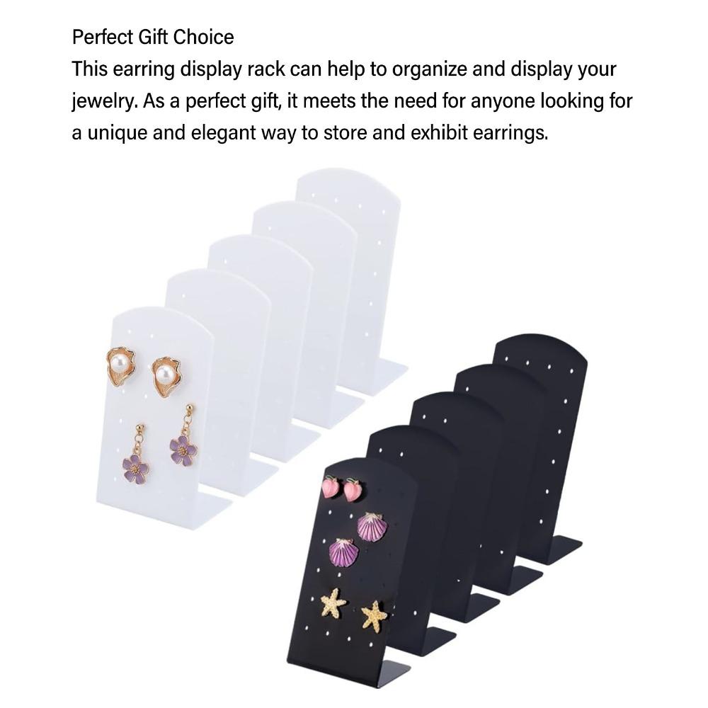 Acrylic Material Jewelry Display Rack L Shaped Design Ear Studs Display Stand Bedroom Organizer
