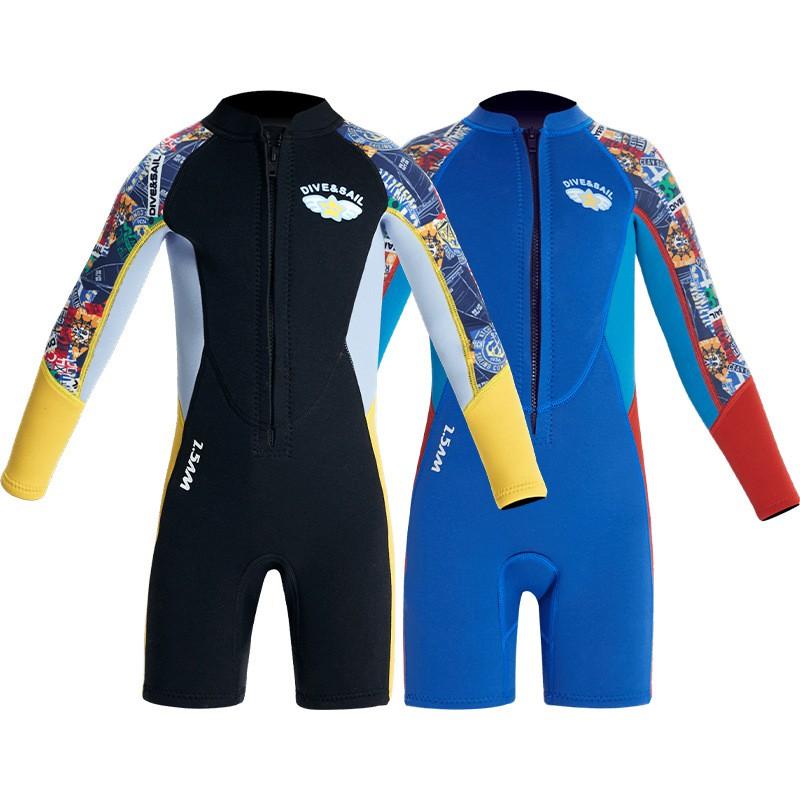 DIVESAIL Kinder 2,5mm Vollneoprenanzug Schnorcheln Surfen Tauchen Wärme Schutz Outdoor Wassersport