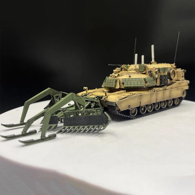 AM 1/72 Scale M1ABV Assault Breaching Vehicle M1150 Mine-Rescue Tank Heavy Engineer Combat Vehicle Simulation Resin Model