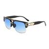 Double Beam Steampunk Sunglasses Men New Large Frame Retro UV Resistant Glasses Outdoor Driving Sun Protection Goggles