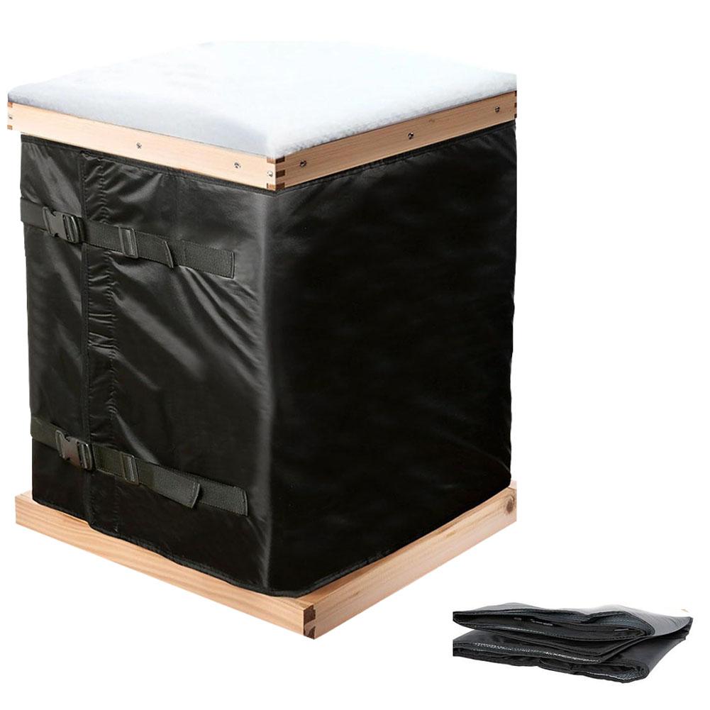 Waterproof Winter Beehive Cover with Adjustable Fit Insulation for Outdoor Bee Box Protection 600D Oxford Cloth Pearl Cotton