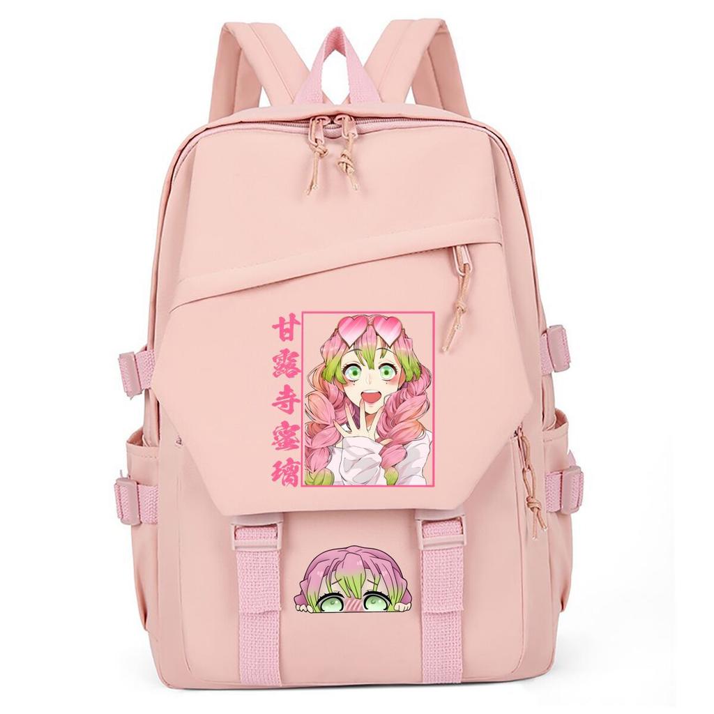 Large Capacity Schoolbag with Shoulder Strap; Student Three-piece Pencil Case Set