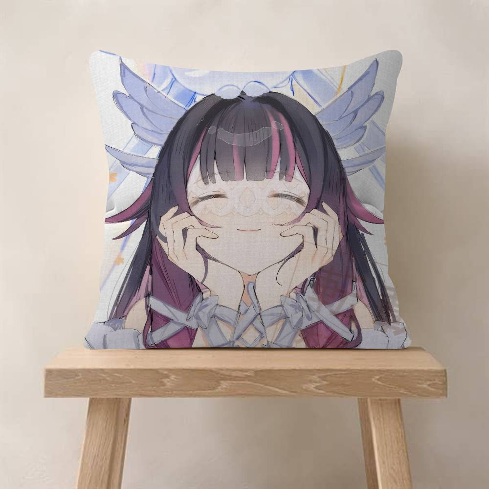 Game C-Columbina Genshin Cute Impact Pillow Cushion Cover Pillowcase Living Room Sofa Home Decor