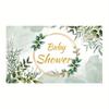 2D Greenery Gold Baby Shower Backdrop Photography Background Banner