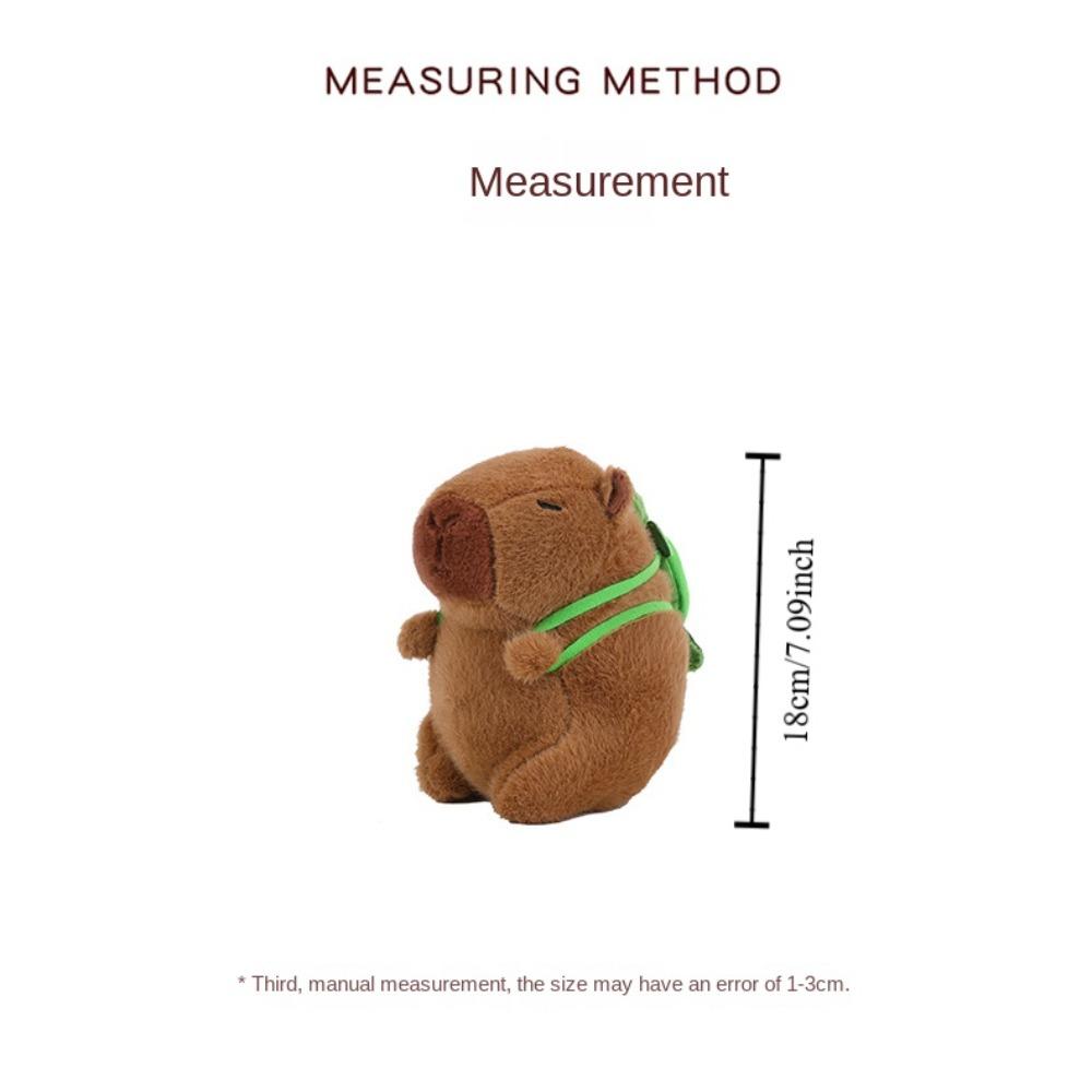 Soft Cartoon Capybara Cotton Doll Brown Capybara Stuffed Doll Plush Capybara Plush Toy  Birthday