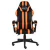 Gaming Chair In Black and Orange Artificial Leather
