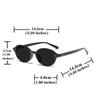 New Vintage Oval Sunglasses Women Men Luxury Brand Small Rectangle Sun Glasses Female Small Ellipse Eyewear