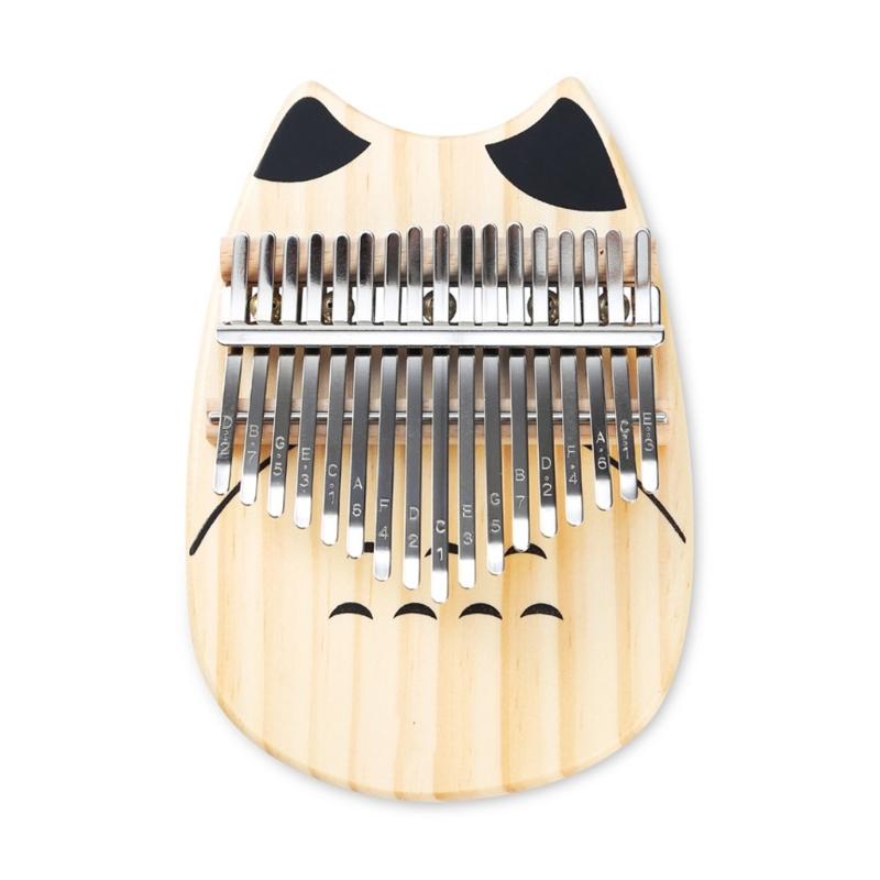 17 Keys Mini Thumb Piano, Finger Piano Musical Instrument for Kids Adults and Beginners, Music Gifts Wood Finger Piano