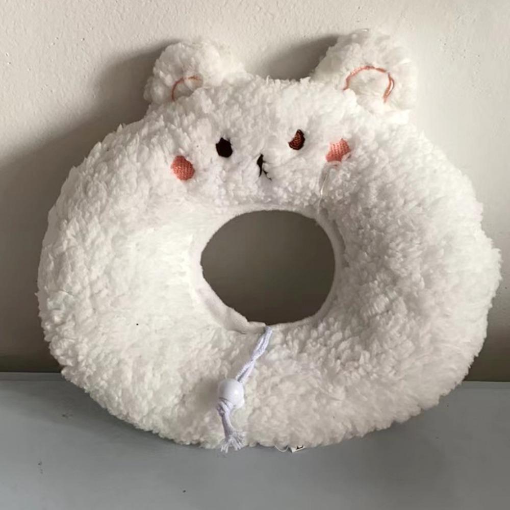 Anti-Bite Plush Surgery Wound Collar Elizabeth Collar Cat Recovery Collar Neck Protective Cone