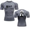 Men's Compression Sweat-Absorbent Jogging Cycling Shirt Fitness Sport Running Gym Comfortable Fashion Breathable Athletic Quick Dry Top