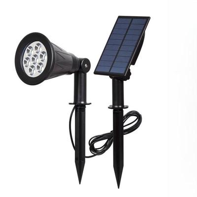 Split Solar 7-LED Color-Changing Garden Spotlight