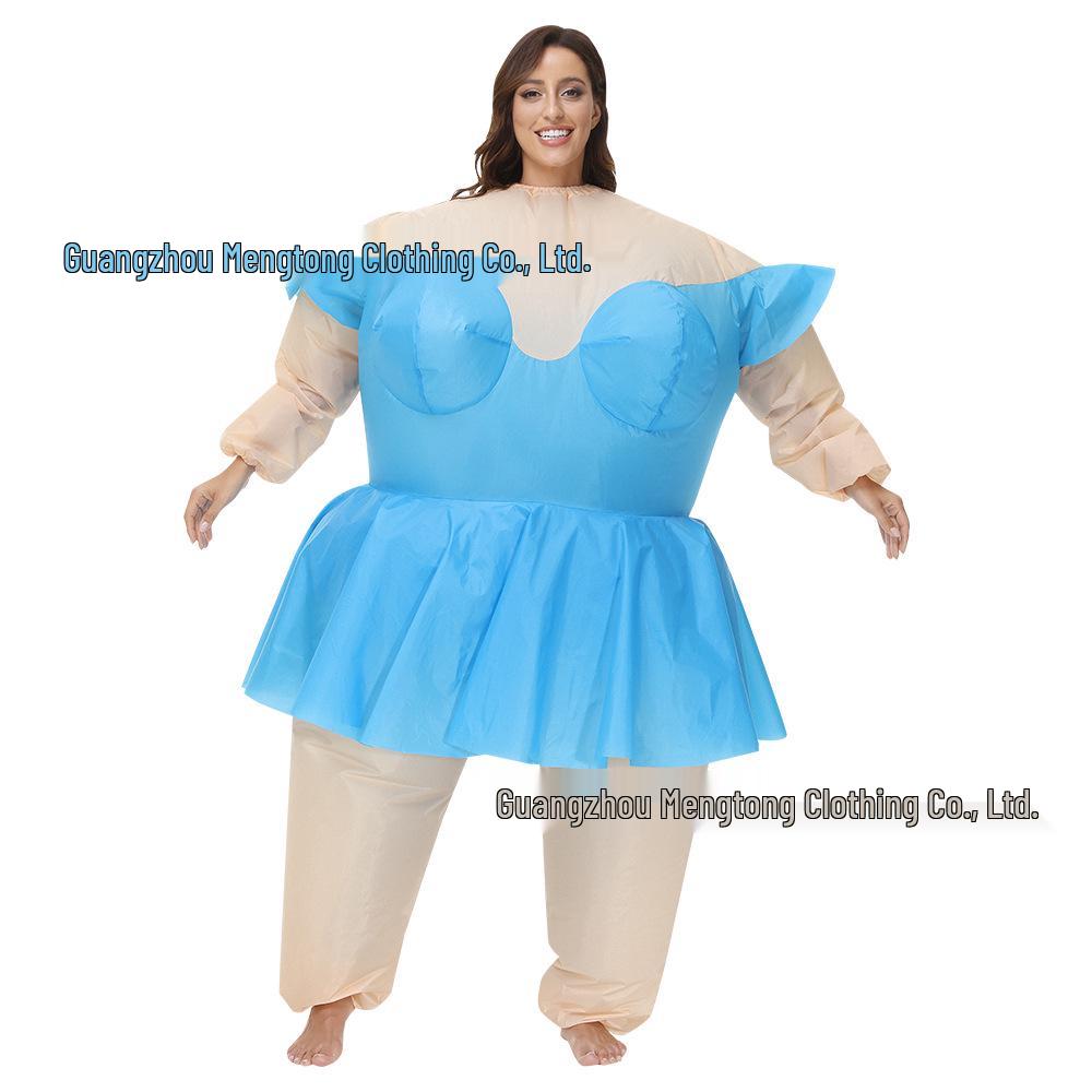 

Надувной костюм Санта-Клауса для Хэллоуина и рождественского косплея One Size