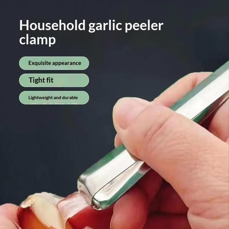 Stainless Steel Garlic Peeler Set Time Saving Peeling 5/10Pcs Reusable Kitchen Gadget for Thanksgiving Cooking Prep