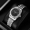 Casaro Damenarmbanduhr Kalender Stahlarmband Damenarmbanduhr Mechanische Business-Uhr Automatische Wasserdichte Legierung Quarz-Uhr Diamant