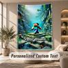Minecraft Tapestry, Personalized Custom Text, Wall Hanging Tapestry For Living Room Home Wall Decor