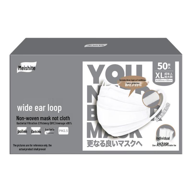 Mei Shi Te Large Fit Disposable Face Masks