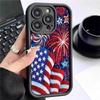 Five-Color Fireworks Stepped Black Groove Case for iPhone 15/16/17 Pro Max