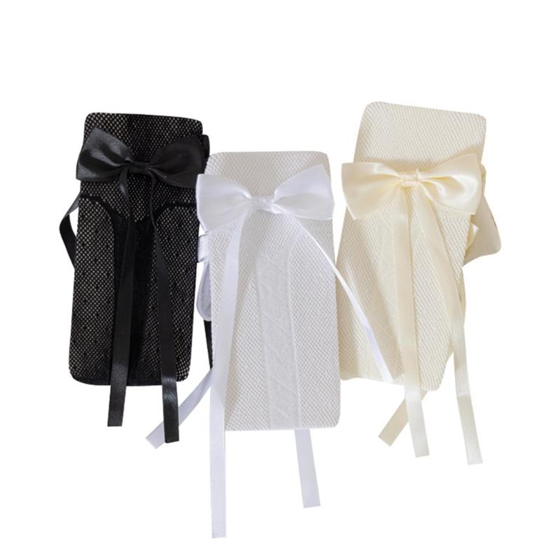 Women Japanese Ballet Sheer Mesh Pantyhose Stockings Crisscross Pattern Cute Ribbon Bowknot Fishnet Tights Leggings