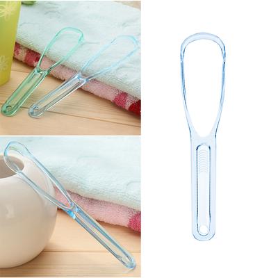 1pcs Tongue Cleaner Scraper Food Grade Ergonomic Design For Oral Care Bad Breath Removal Bacteria Plaque Cleaner