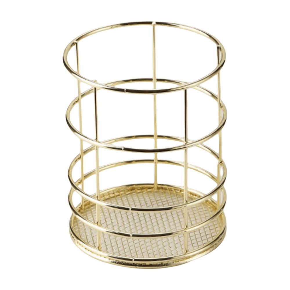 Multicolor Pen Container Multi-functional Cosmetic Brush Storage Bucket Office