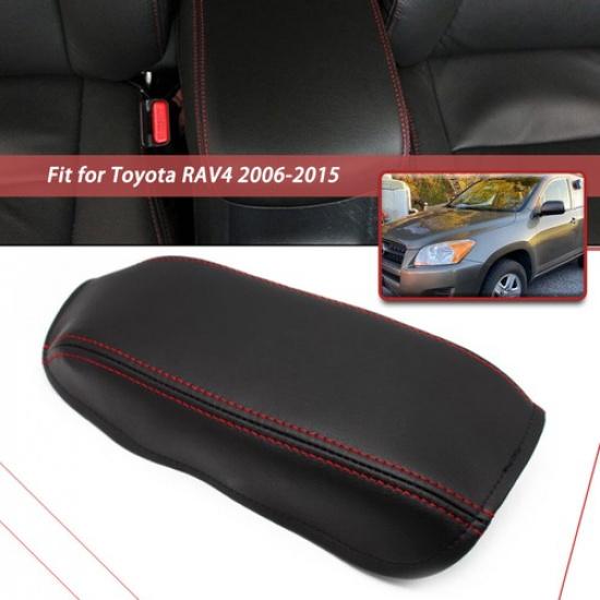 Center Console Armrest Microfiber Leather Box Cover for Toyota RAV 4 06-15