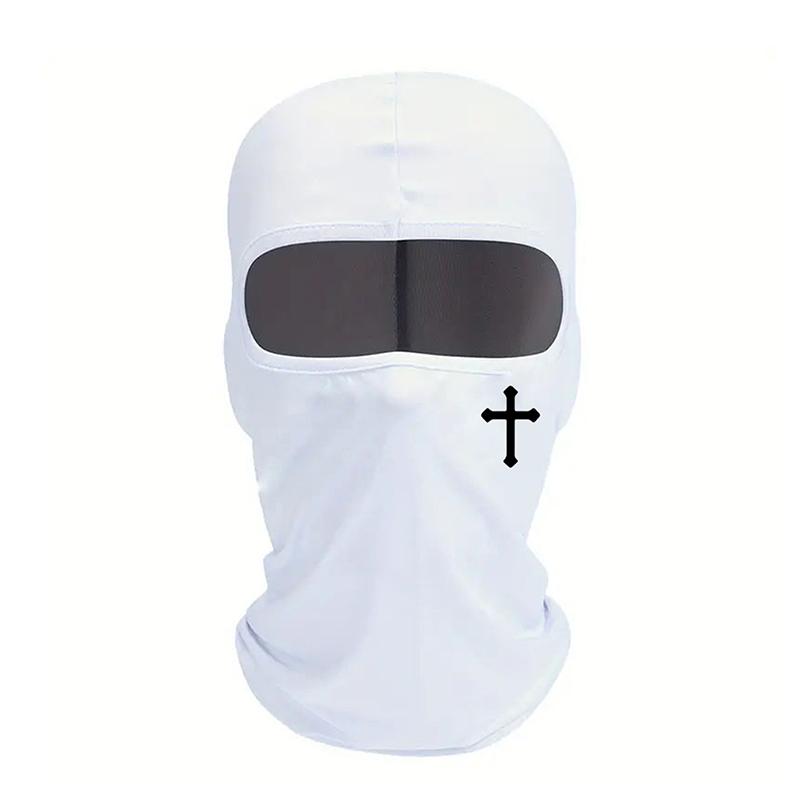 1Pcs Cross Riding Helmet Headgear Breathable Black Balaclava Face Mask Moisture Wicking For Cycling Hiking Outdoor Headgear