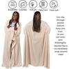 Warm Blanket for Home Bedroom Adult Gift Wear A Cape Outside Flannel Home Warm Wearable Blanket Comfortable Soft Sofa Blanket