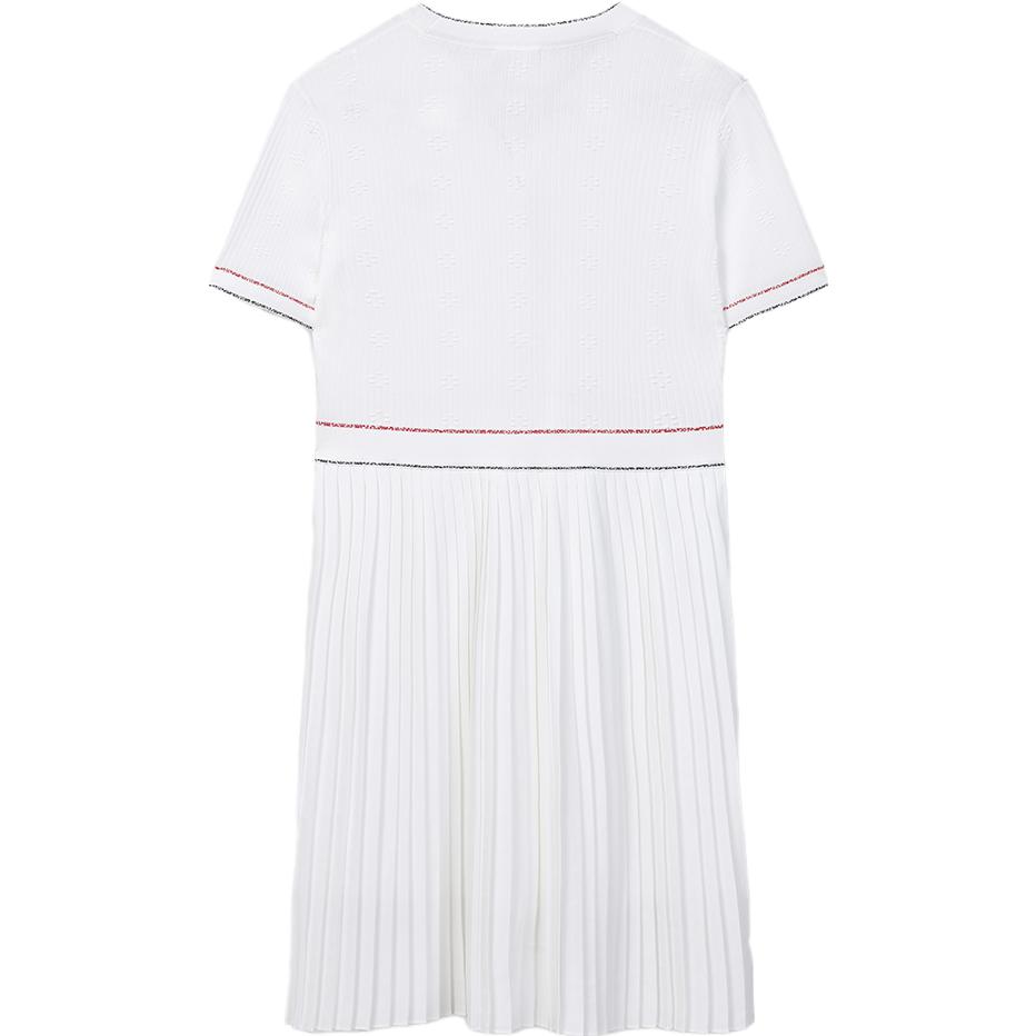 New FILA Short Sleeved Dress Women's White F11W331313FWT