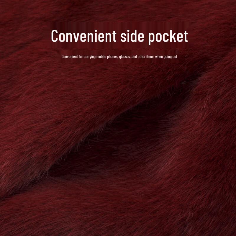 Datang Furen Women's Faux Mink Fur Winter Coat