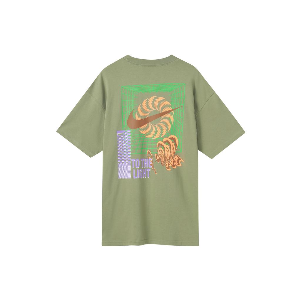 Nike Back Graffiti Logo T-Shirt 'Green' Men's FB9787-386
