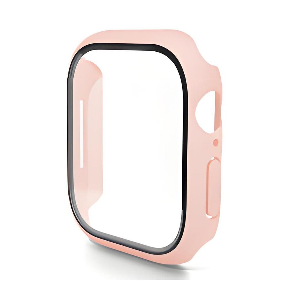 For Apple Watch Series 11/10 42mm Watch Case ENKAY HAT PRINCE Rubberized Hard PC Cover with Tempered Glass