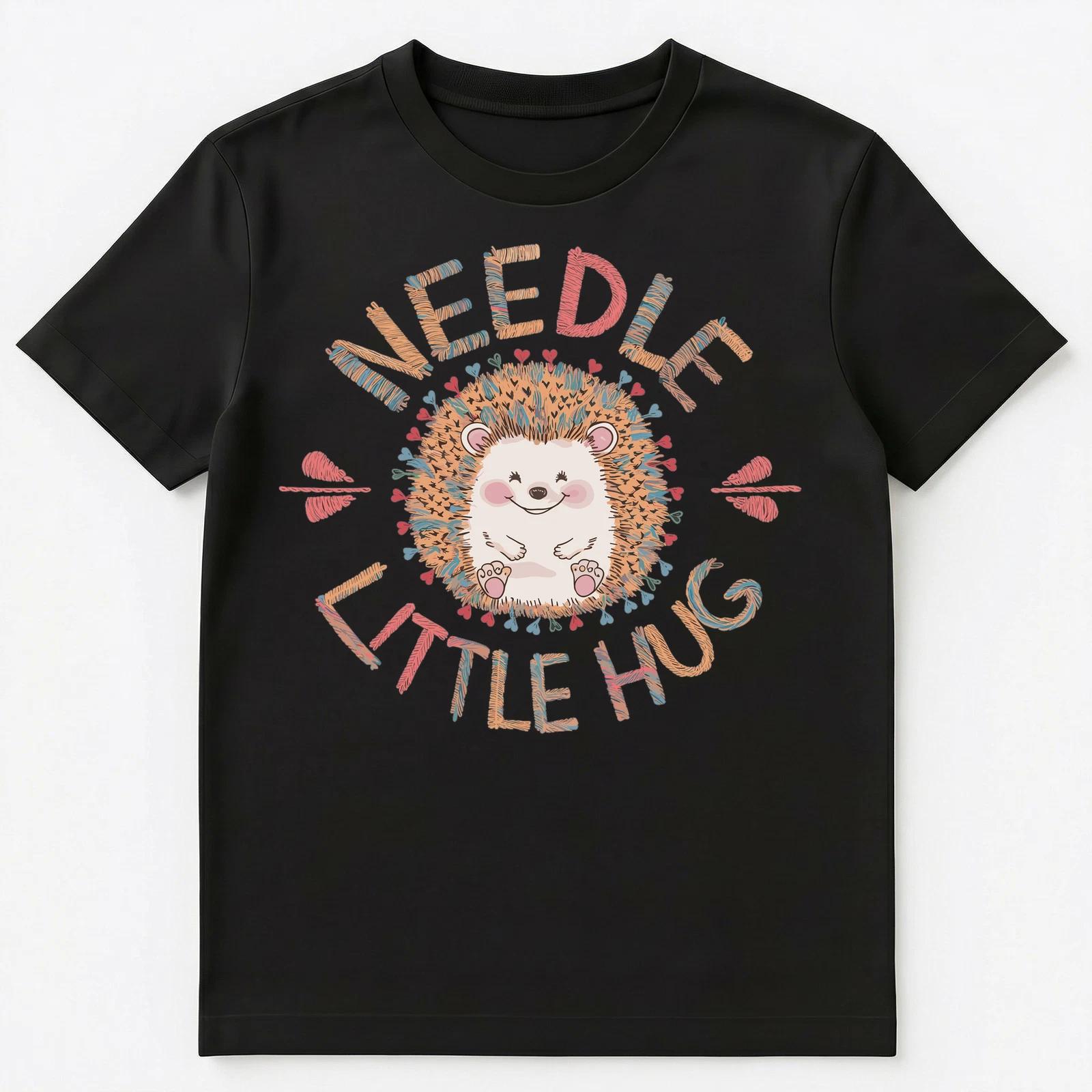 

Adorable Hedgehog Needs A Hug Pun Unisex T-Shirt XL